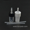 2oz Black Empty spray bottles frosted pump plastic